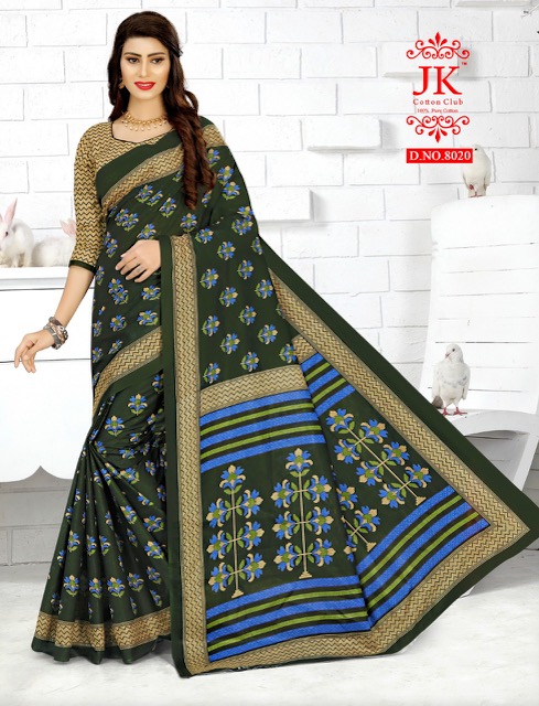 Jk Tulsi 8 Casual Daily Wear Cotton Printed Saree Collection